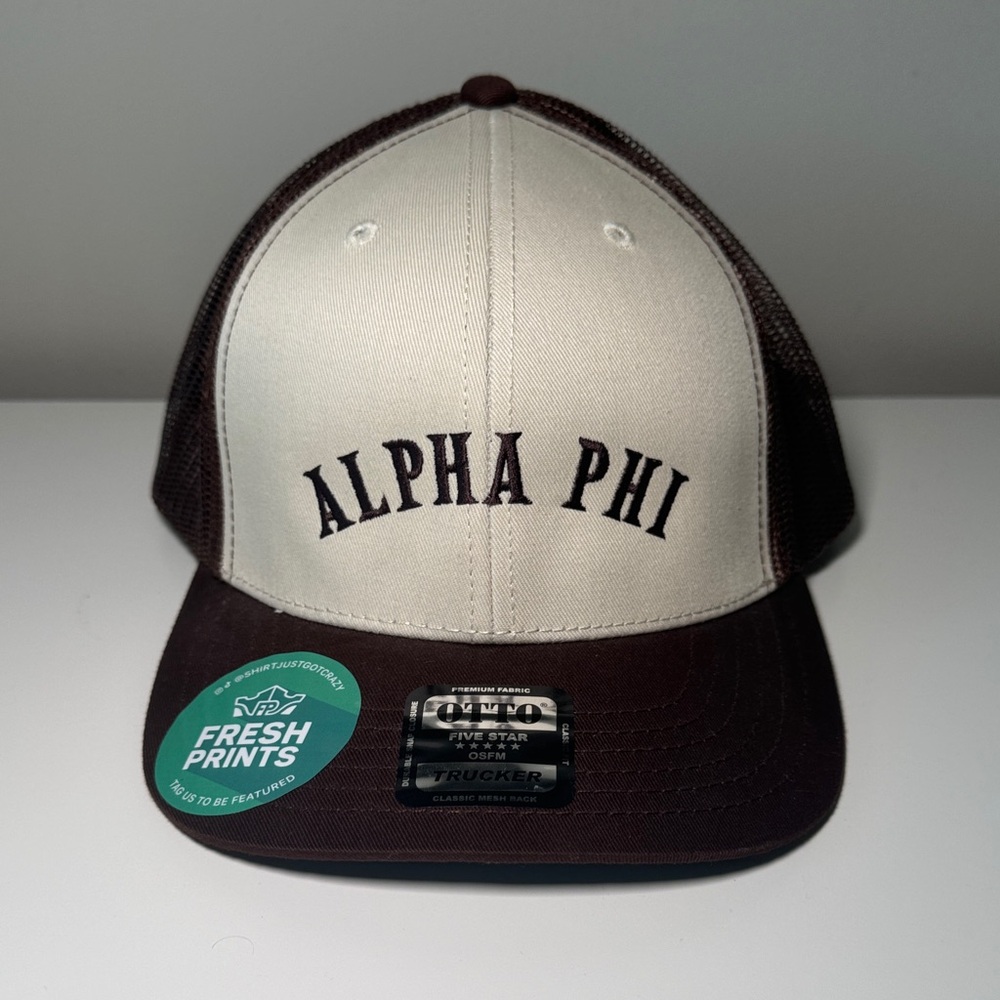 OTTO Brown and Cream Trucker Hat